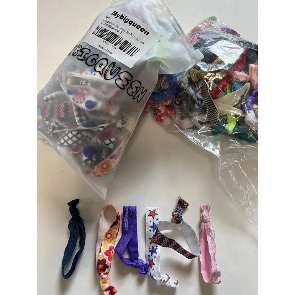 New 245 Hair Ties Elastic Ponytail Holder Bands  No Crease Varieties